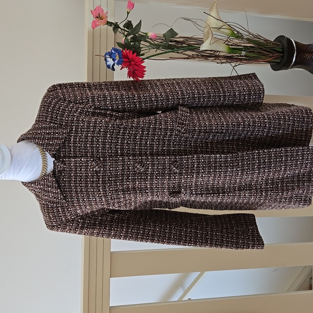 J.Michaels | Acrylic Wool  Mid-Length Coat - Picture 12 of 15